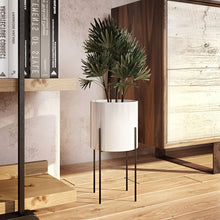 Load image into Gallery viewer, Terrell Ceramic and Metal Pot Planter
