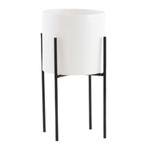 Load image into Gallery viewer, Terrell Ceramic and Metal Pot Planter
