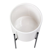Load image into Gallery viewer, Terrell Ceramic and Metal Pot Planter
