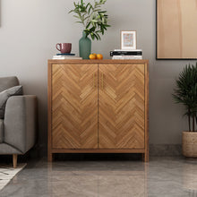 Load image into Gallery viewer, Terryville Tall Solid Wood 2 - Door Accent Cabinet
