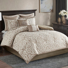 Load image into Gallery viewer, Tess Damask 8 Piece Comforter KING Set 141AH
