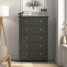 Load image into Gallery viewer, Graphite Grey Tevrat 5 Drawer 31.1&#39;&#39; W Chest
