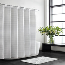 Load image into Gallery viewer, Textured Stripe Single Shower Curtain, 72'' H x 70'' W
