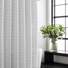 Load image into Gallery viewer, Textured Stripe Single Shower Curtain, 72'' H x 70'' W
