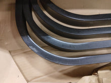 Load image into Gallery viewer, Black Rectangle Metal Patio Outdoor Dining Table with 1.57 in. Umbrella Hole and Wood-Look Tabletop
