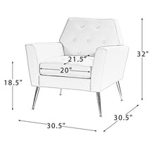 Load image into Gallery viewer, Thaddeus 30.5&#39;&#39; Wide Tufted Velvet Armchair
