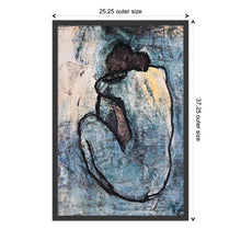 Load image into Gallery viewer, 37&quot; H x 25&quot; W x 0.75&quot; D The Blue Nude (Seated Nude) by Pablo Picasso - Picture Frame Print
