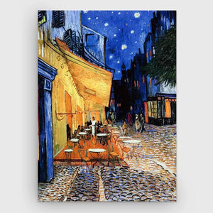 40" H x 30" W x 1.5" D The Café Terrace by Vincent Van Gogh - Print on Canvas