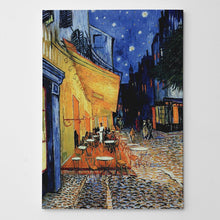 Load image into Gallery viewer, 16&quot; H x 20&quot; W x 1.5&quot; D The Café Terrace by Vincent Van Gogh - Print on Canvas
