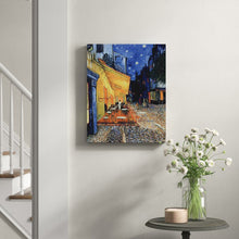Load image into Gallery viewer, 16&quot; H x 20&quot; W x 1.5&quot; D The Café Terrace by Vincent Van Gogh - Print on Canvas
