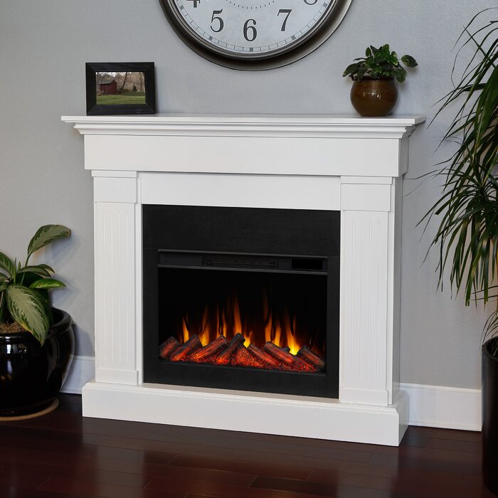 41.9'' H X 47.4'' W X 9.5'' D The Crawford 47.4'' W Electric Fireplace