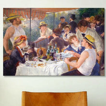 Load image into Gallery viewer, 12&quot; H x 18&quot; W x 1.5&quot; D The Luncheon Of The Boating Party 1881 by Pierre-Auguste Renoir - on Canvas
