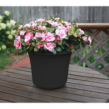 Load image into Gallery viewer, (7) Theroux Polypropylene Pot Planters in Black #9366
