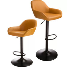 Load image into Gallery viewer, Thibodeaux Swivel Adjustable Height Bar Stool (Set of 2)
