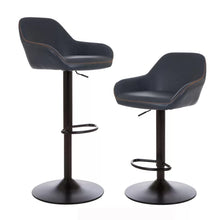 Load image into Gallery viewer, Thibodeaux Swivel Adjustable Height Bar Stool (Set of 2)
