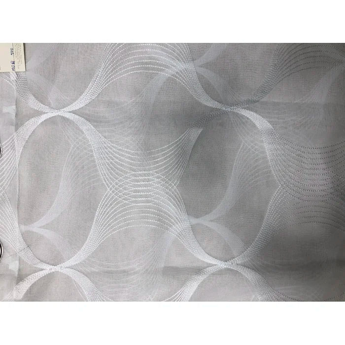 Thiel Geometric Semi-Sheer Grommet Single Curtain Panel, 54