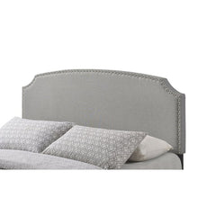 Load image into Gallery viewer, Full Light Gray Thornaby Upholstered Bed
