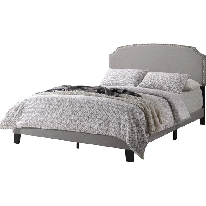 Full Light Gray Thornaby Upholstered Bed