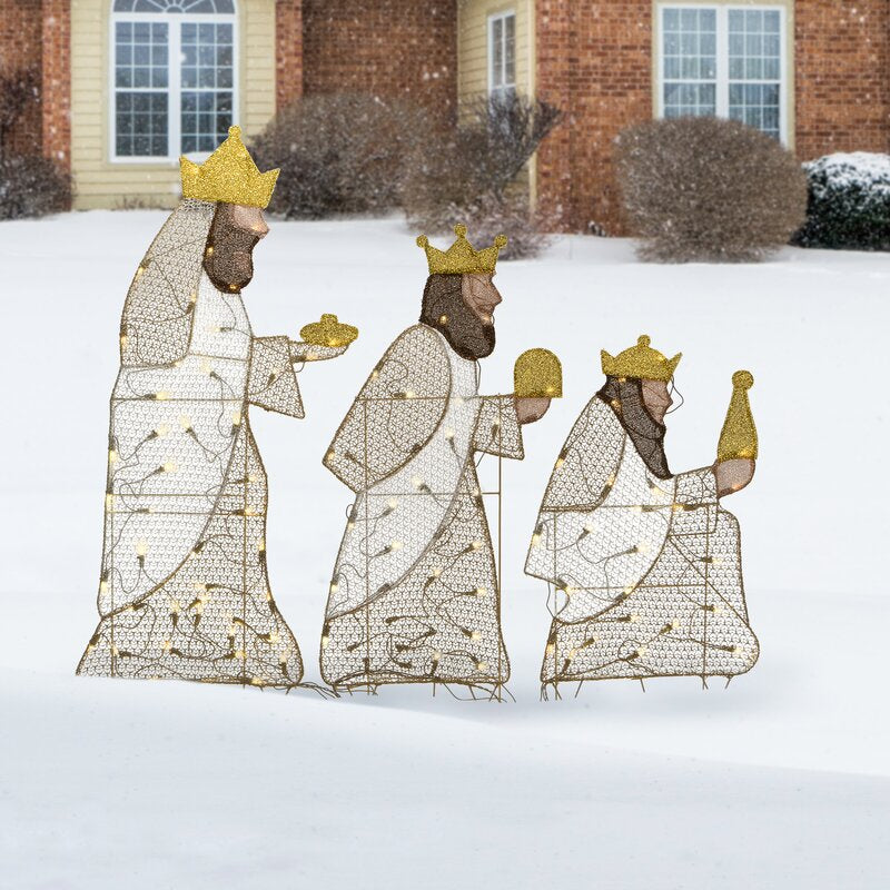 Three Wisemen Lighted Display
