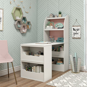 Thure Kids 47.5" Art Desk with Optional Hutch