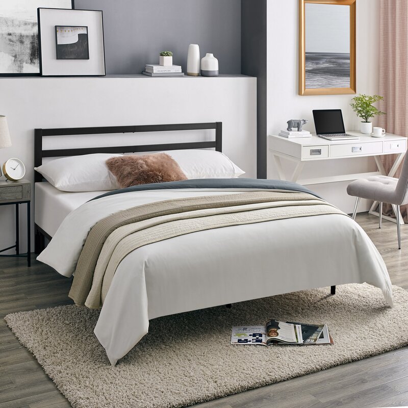 Thyrvi Low Profile Platform Bed queen