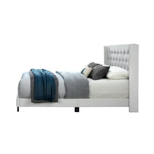 Load image into Gallery viewer, Queen White Tianna Tufted Upholstered Low Profile Standard Bed 6752RR
