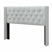 Load image into Gallery viewer, Queen White Tianna Tufted Upholstered Low Profile Standard Bed 6752RR

