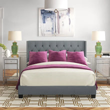 Load image into Gallery viewer, Tianna Tufted Upholstered Low Profile Standard Bed queen
