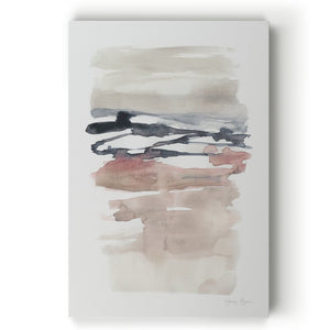 27" H x 18" W x 1.5" D Tiered Horizon Line II - Painting on Canvas, OG497