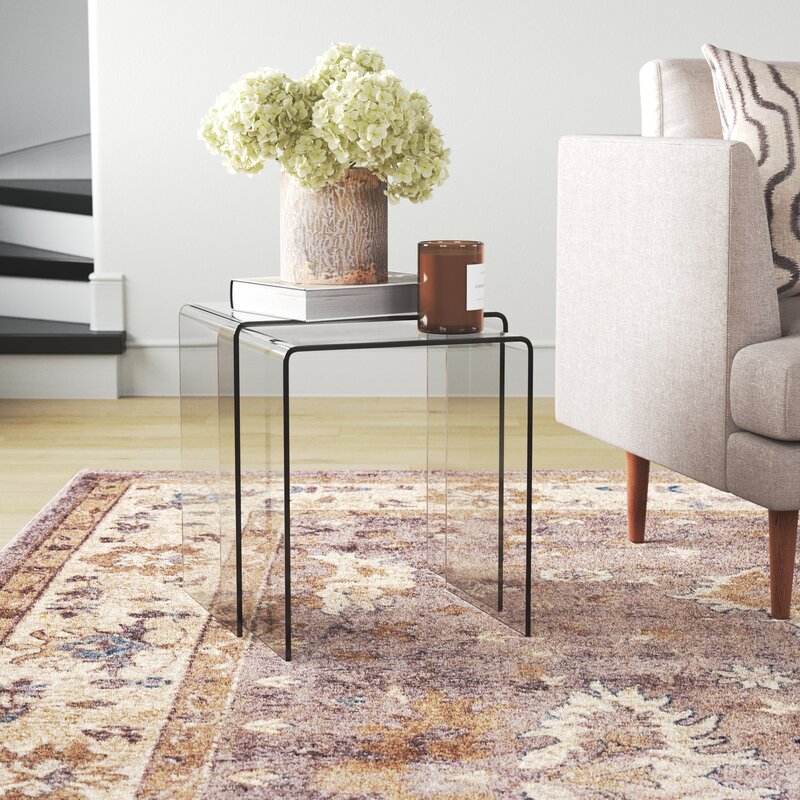 Tim 2 Piece Sled Nesting Tables 4260RR