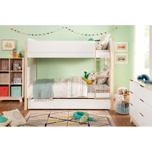 Load image into Gallery viewer, TipToe Twin Bunk Bed White #1233HW
