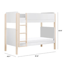 Load image into Gallery viewer, TipToe Twin Bunk Bed White #1233HW
