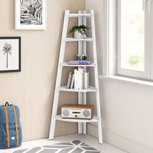 Load image into Gallery viewer, Tisha 63&#39;&#39; H x 26.5&#39;&#39; W Solid Wood Corner Bookcase 7822RR
