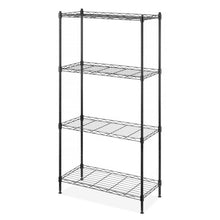 Load image into Gallery viewer, Black Tiverton 47.5" H x 23.5" W 4 Tier Shelving Unit - 317CE
