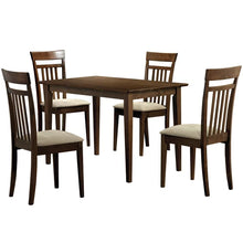 Load image into Gallery viewer, Tjard 4 - Person Walnut Solid Wood Dining Set
