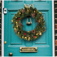 Load image into Gallery viewer, Tobias 24&quot; Ornamental Lighted Plastic Wreath #2587HW
