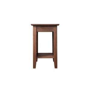 Burnt Amber Tolleson Solid Wood End Table with Storage (SB684)