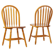 Load image into Gallery viewer, Oak Tolman Solid Wood Windsor Back Side Chair (Set of 2)
