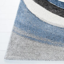Load image into Gallery viewer, Tornillo Abstract Area Rug in Gray/Blue, Rectangle 2&#39;7&quot; x 5&#39;
