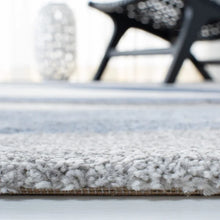 Load image into Gallery viewer, Tornillo Power Loom Performance Gray/Blue Rug 2&#39;3&quot; x 4
