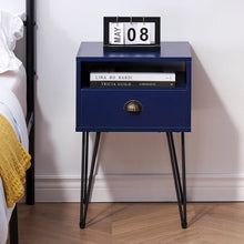 Load image into Gallery viewer, Totnes 23.7&#39;&#39; Tall 1 - Drawer Iron Nightstand

