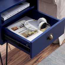 Load image into Gallery viewer, Totnes 23.7&#39;&#39; Tall 1 - Drawer Iron Nightstand
