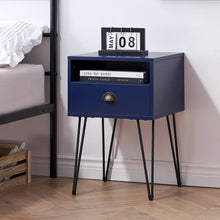 Load image into Gallery viewer, Totnes 23.7&#39;&#39; Tall 1 - Drawer Iron Nightstand
