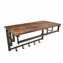 Load image into Gallery viewer, Tovar 26&#39;&#39; Wide 5 - Hook Wall Mounted Coat Rack with Storage in Rustic Brown/Bronze

