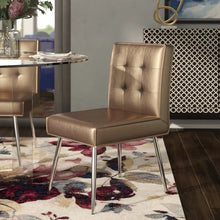 Load image into Gallery viewer, Sizzle Copper Tovin Tufted Side Chair
