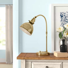 Load image into Gallery viewer, Towcester 20&quot; Antique Brass Desk Lamp

