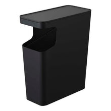Load image into Gallery viewer, Black Tower End Table with Trash Can - 613CE
