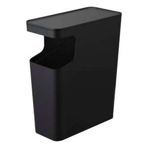 Black Tower End Table with Trash Can - 613CE