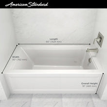 Load image into Gallery viewer, 2545102.020 Town Square S 60&quot; x 30&quot; Alcove Soaking Fiberglass Bathtub SB2216
