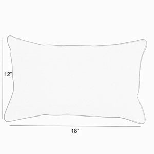 12" x 18" Orange Townsend Outdoor Pillow Cover & Insert (Set of 2)